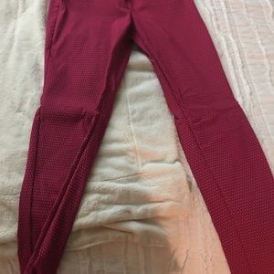 Limited pink polka dot dress pants