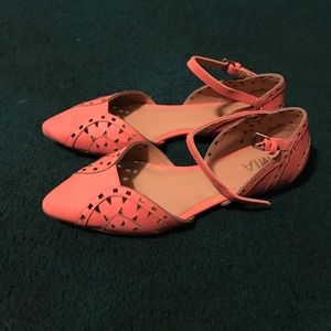 Size 8, Mia orange sandals.