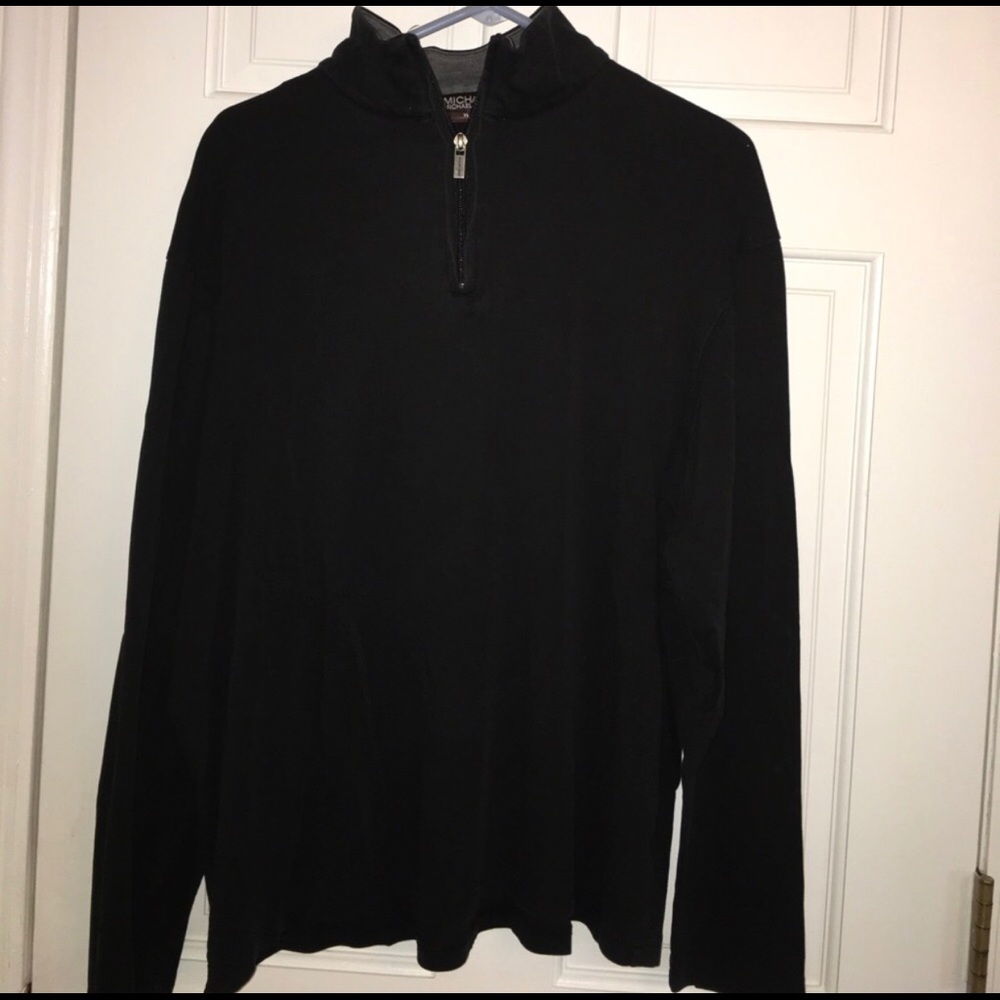 Black Michael Kors half zip Pullover