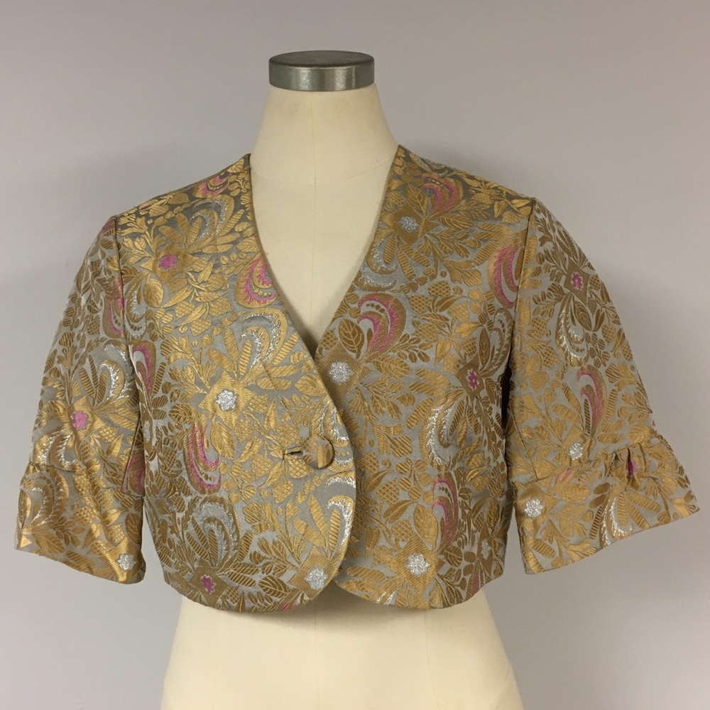 Cropped Brocade Jacket