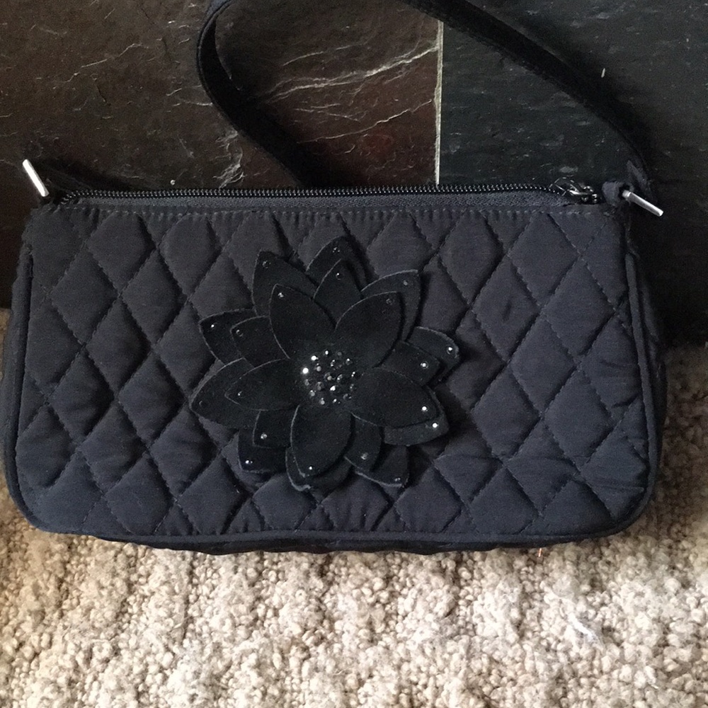Vera Bradley  Black Microfiber Purse LOWEST PRICE
