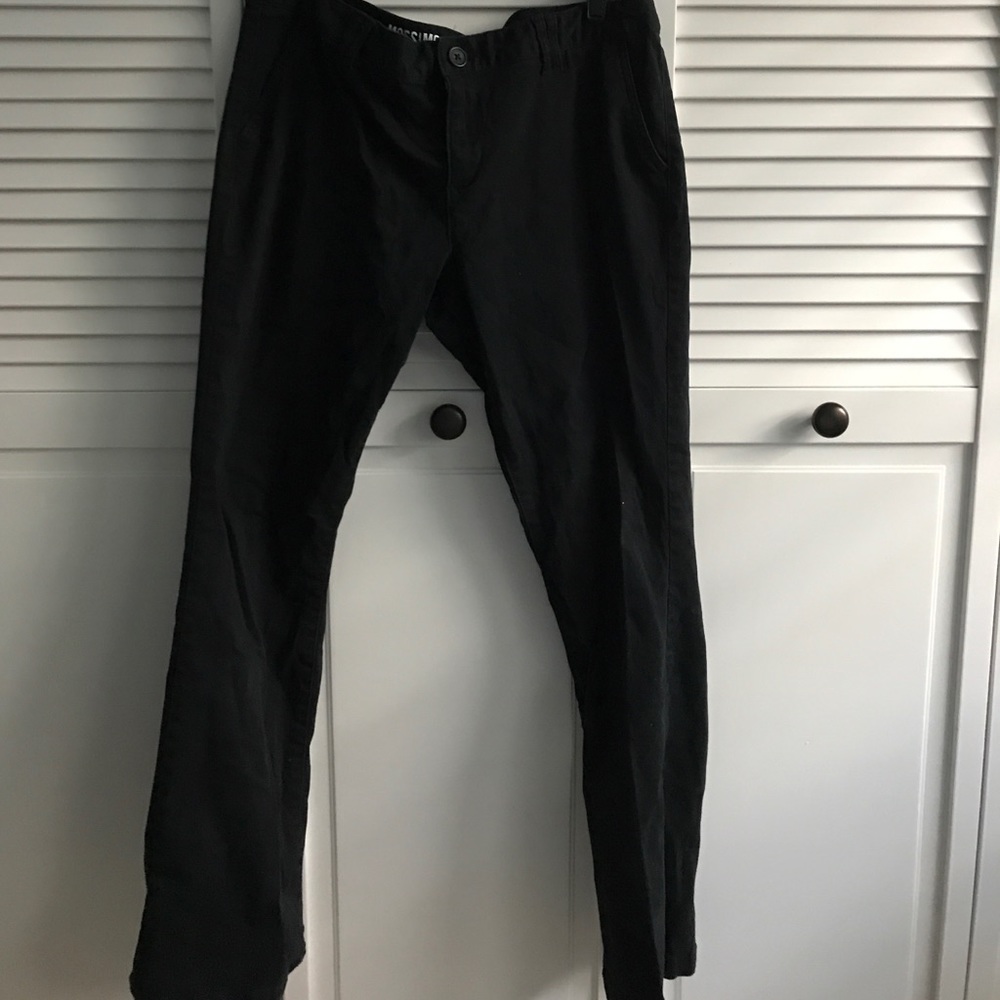 Black khaki pants