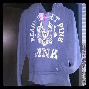 PINK hoodie V-neck