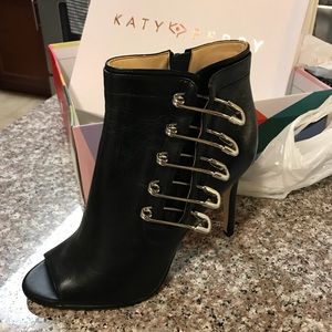 katy perry peep toe booties