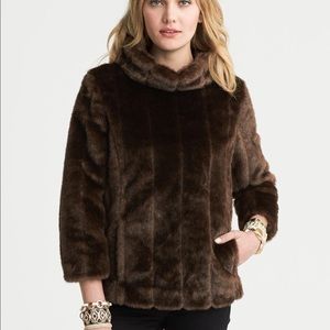 Banana Republic Faux Fur Pullover L NWT