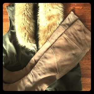 Vintage America Faux Fur Lined Vest