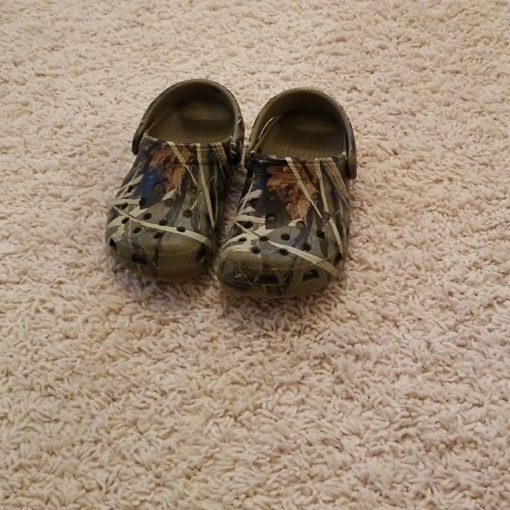 Boys Camo Crocs