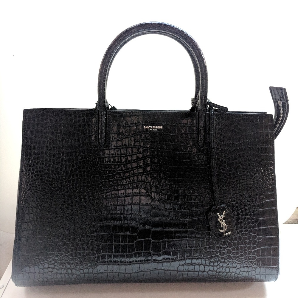 SOLD! Saint Laurent Medium Gauche Rive Cabas Bag - Picture 2 of 6