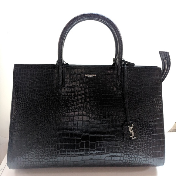SOLD! Saint Laurent Medium Gauche Rive Cabas Bag - Picture 2 of 6