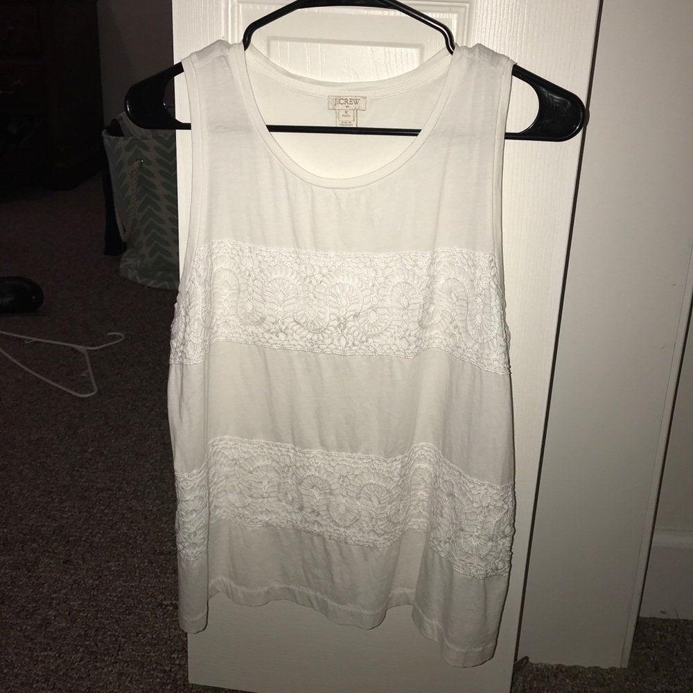 White J-crew tank top