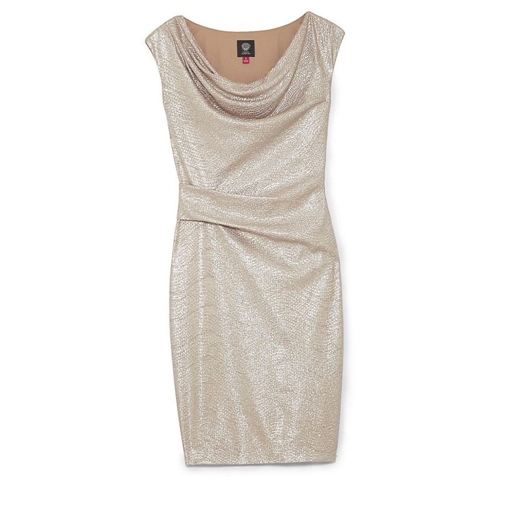 Vince Camuto Gold Sheath Dress