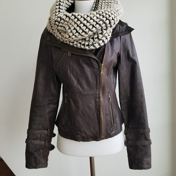 DKNY Leather Jacket - Picture 2 of 7