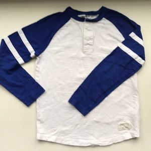 GAP BOYS SIZE 6/7 BASEBALL HENLEY
