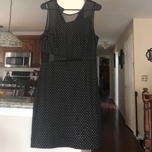 Black dress with gold studs & sheet cut out-med-