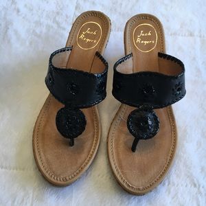 Jack Rogers wedge sandals, women's size 8