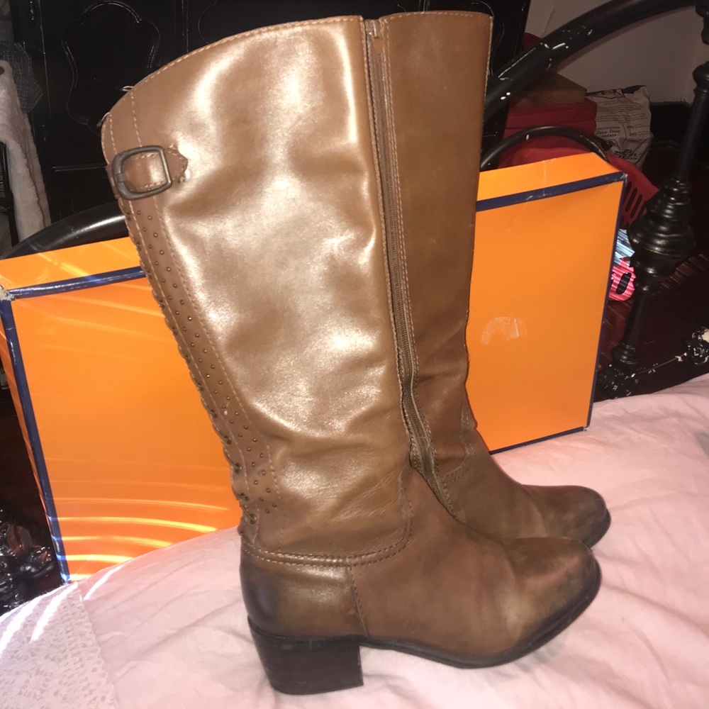 Arturo Chiang knee high leather boots