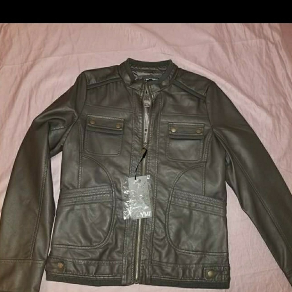 Faux Leather jacket juniors Larger