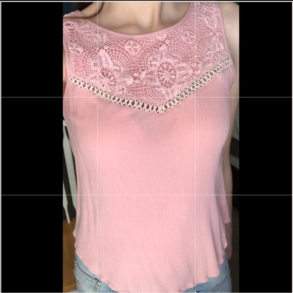 Papaya pink, Lace design top