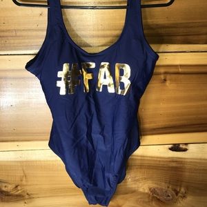 One piece bathing suit