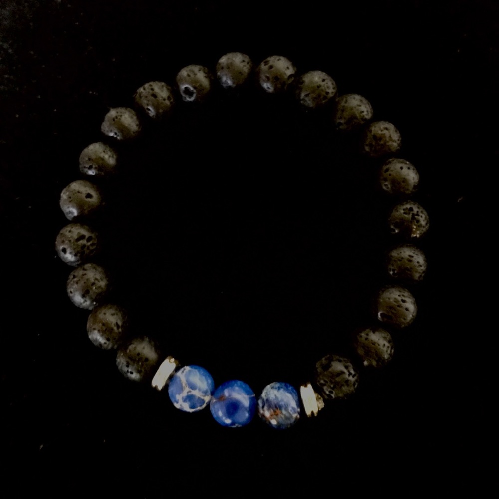 Meditation Lava Stone Diffuser Bracelet BOHO CHIC - Picture 7 of 8
