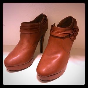 Brown Heeled Booties