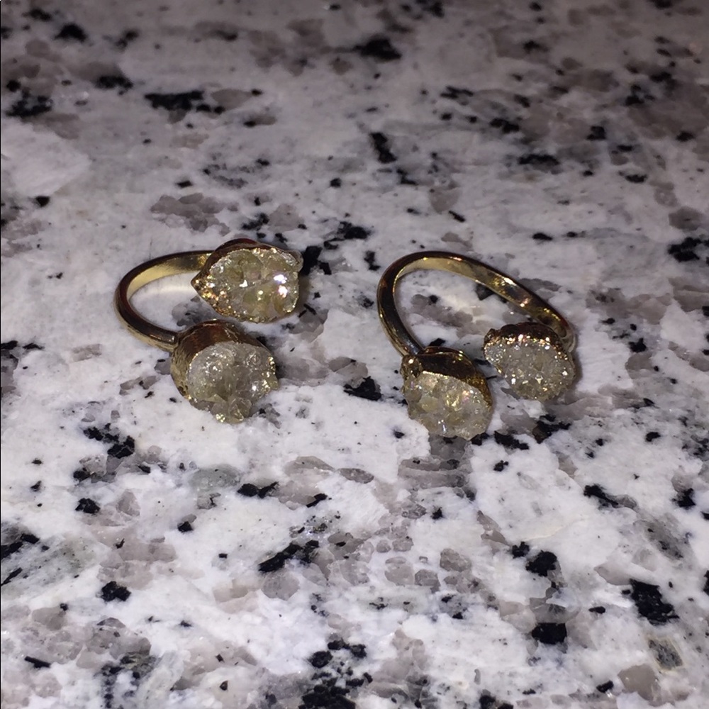 {ONE LEFT} 14k Druzy crystal ring - Picture 6 of 7