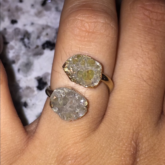 {ONE LEFT} 14k Druzy crystal ring - Picture 7 of 7