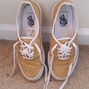 Gold glitter Van sneakers