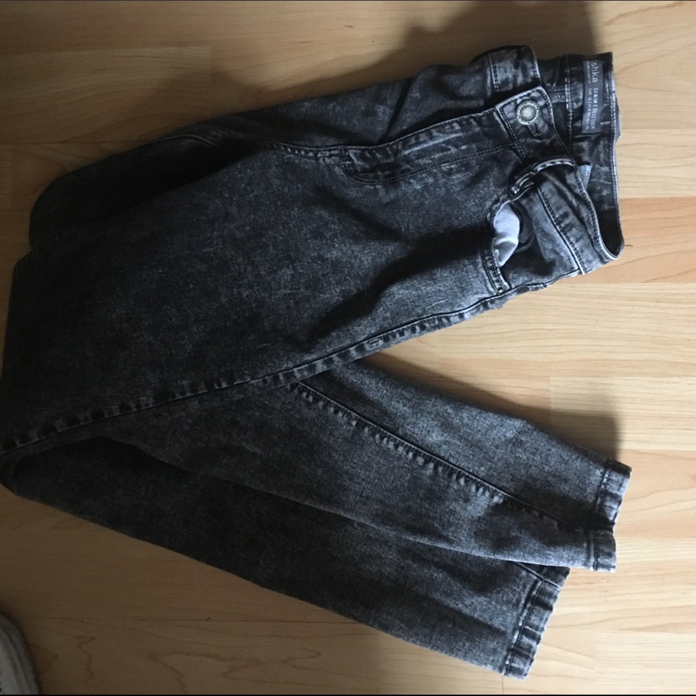 Bershka Black Wash Out Jeans