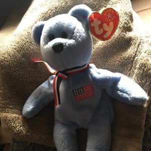 TY Beanie Babie "9-11 AMERICA " VERY RARE NEW MWMT
