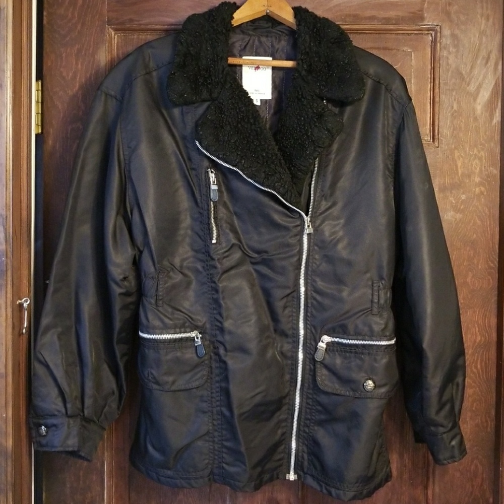VERTIGO PARIS BLK.PARKA.PRE-LOVED.CUTE&FITTED - Picture 1 of 4