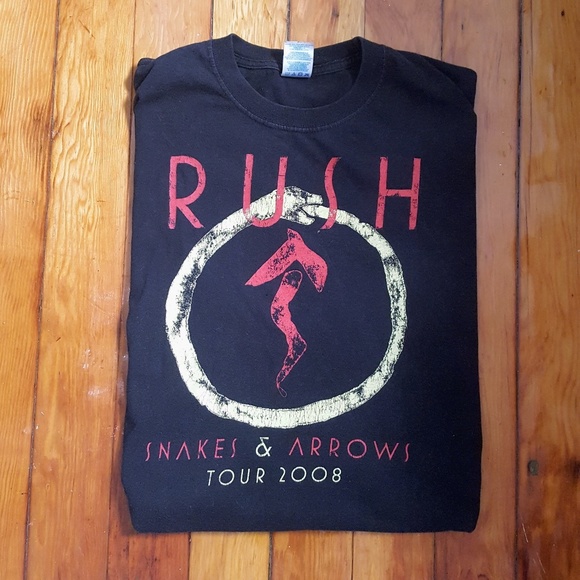 Rush snakes and arrows t shirt Clearance