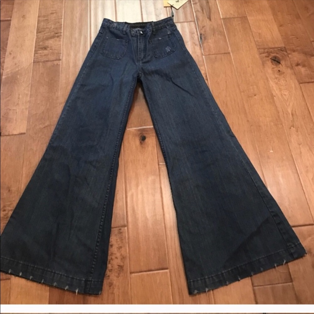 one teaspoon flare dark jeans