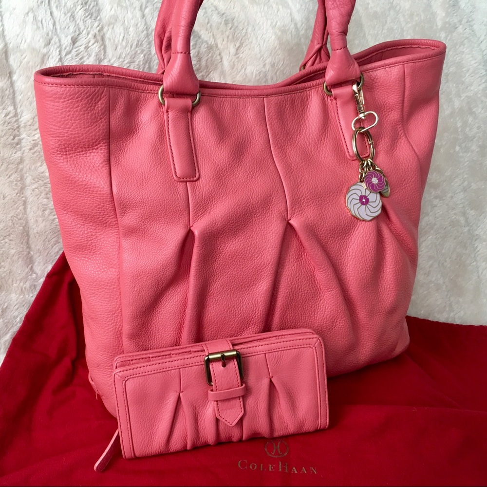 Cole Haan Hobo Tote / Shoulder Bag w/Accessories