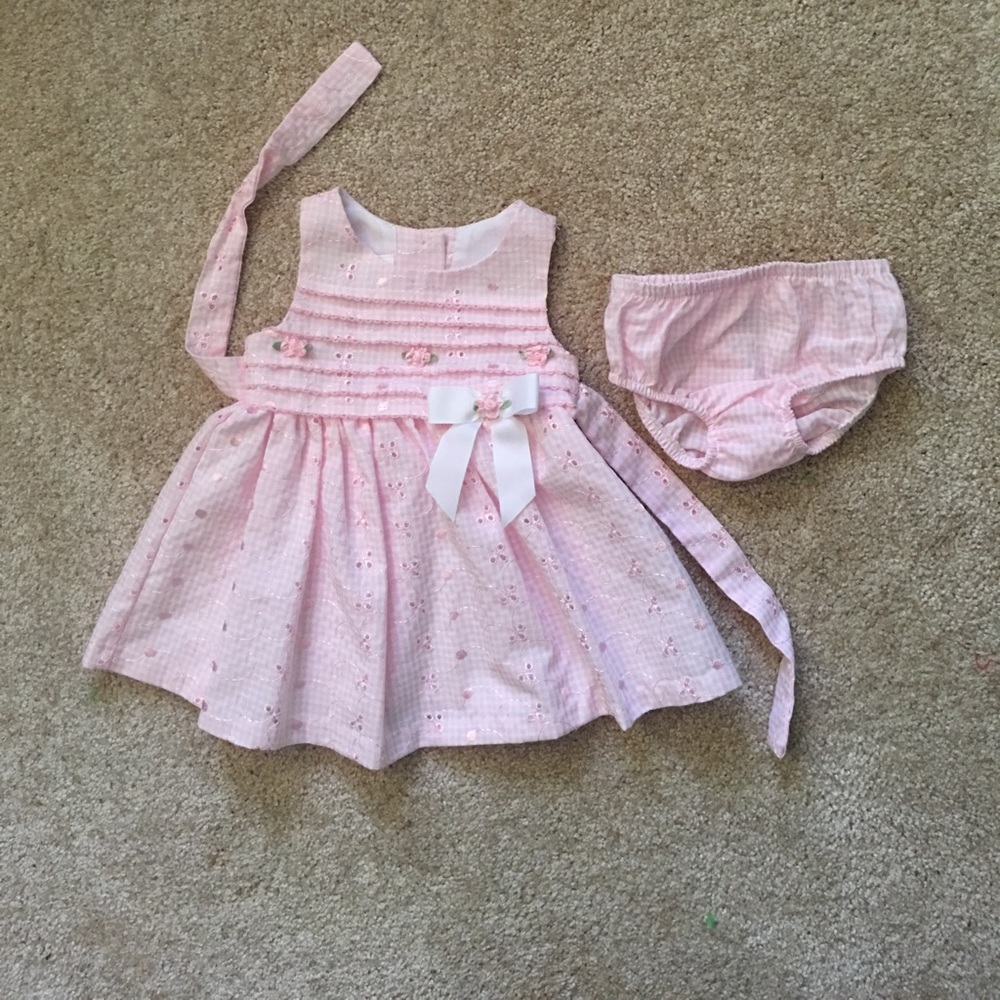 Bonnie Baby Pink Dress 3-6 Months