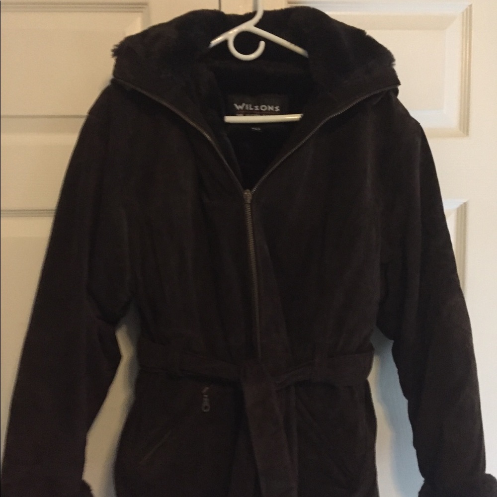 Wilson Leather Suede Women's Coat Size Medium