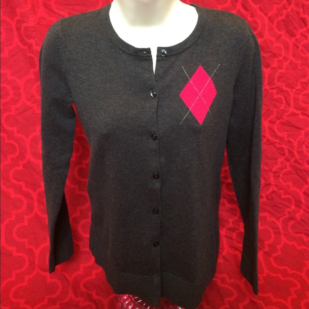 AT LOFT cardigan grey XS