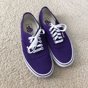 Classic Purple Vans - size 8.5