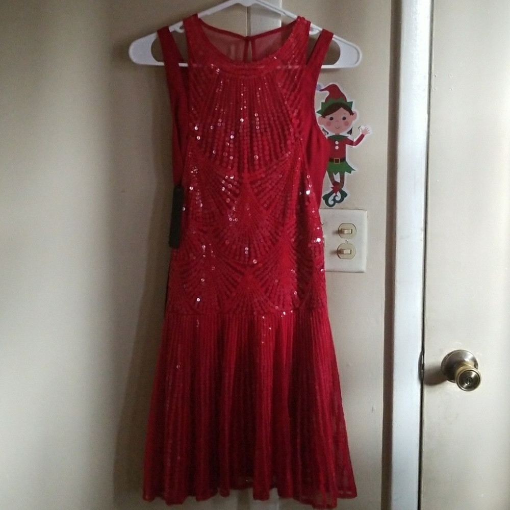 LIMITED EDITION BEBE red dress