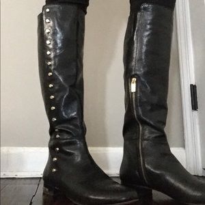 Michael Kors tall black boots Aillee Flat Boot