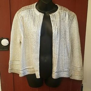 Worth silver large sweater