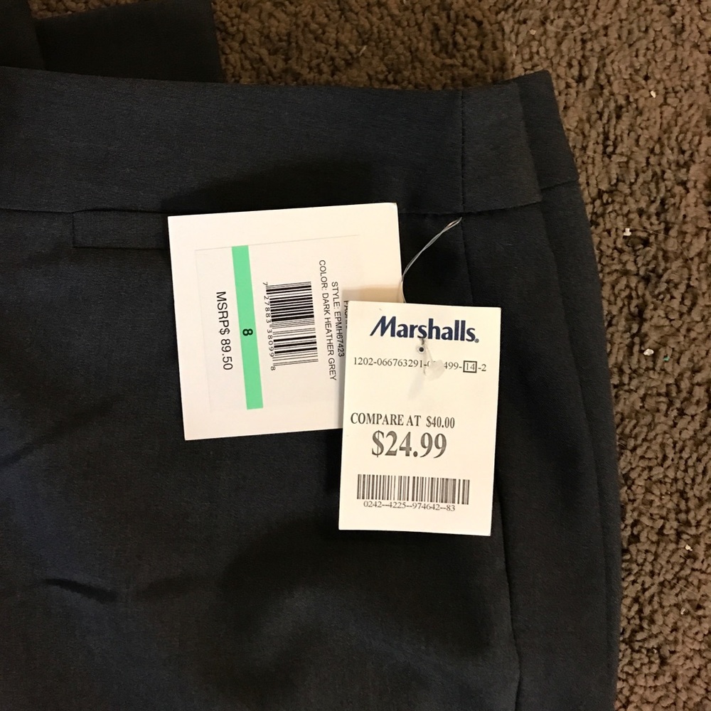 New dark grey dress pants