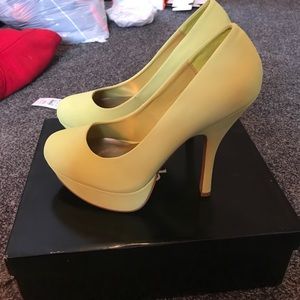 Lime green heels