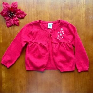 Carters Red Sweater Cardigan