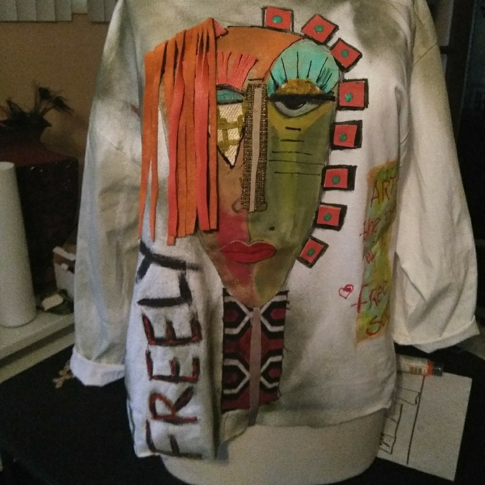 Painted shirts and totes