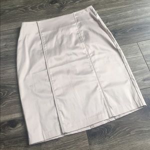 Beautiful cream metallic pencil skirt. NWOT