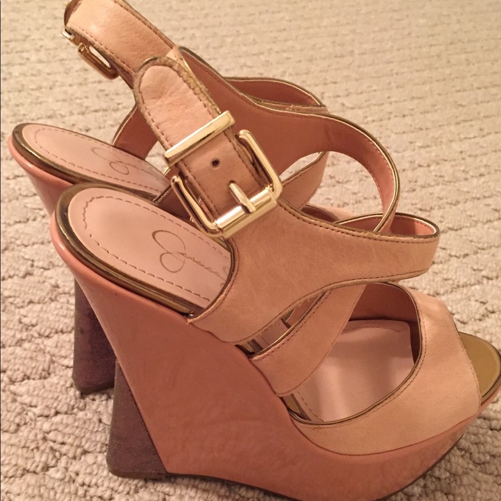 Jessica Simpson size 7.5 sexy wedges