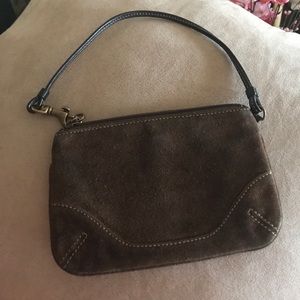 Authentic coach brown leather wrislet