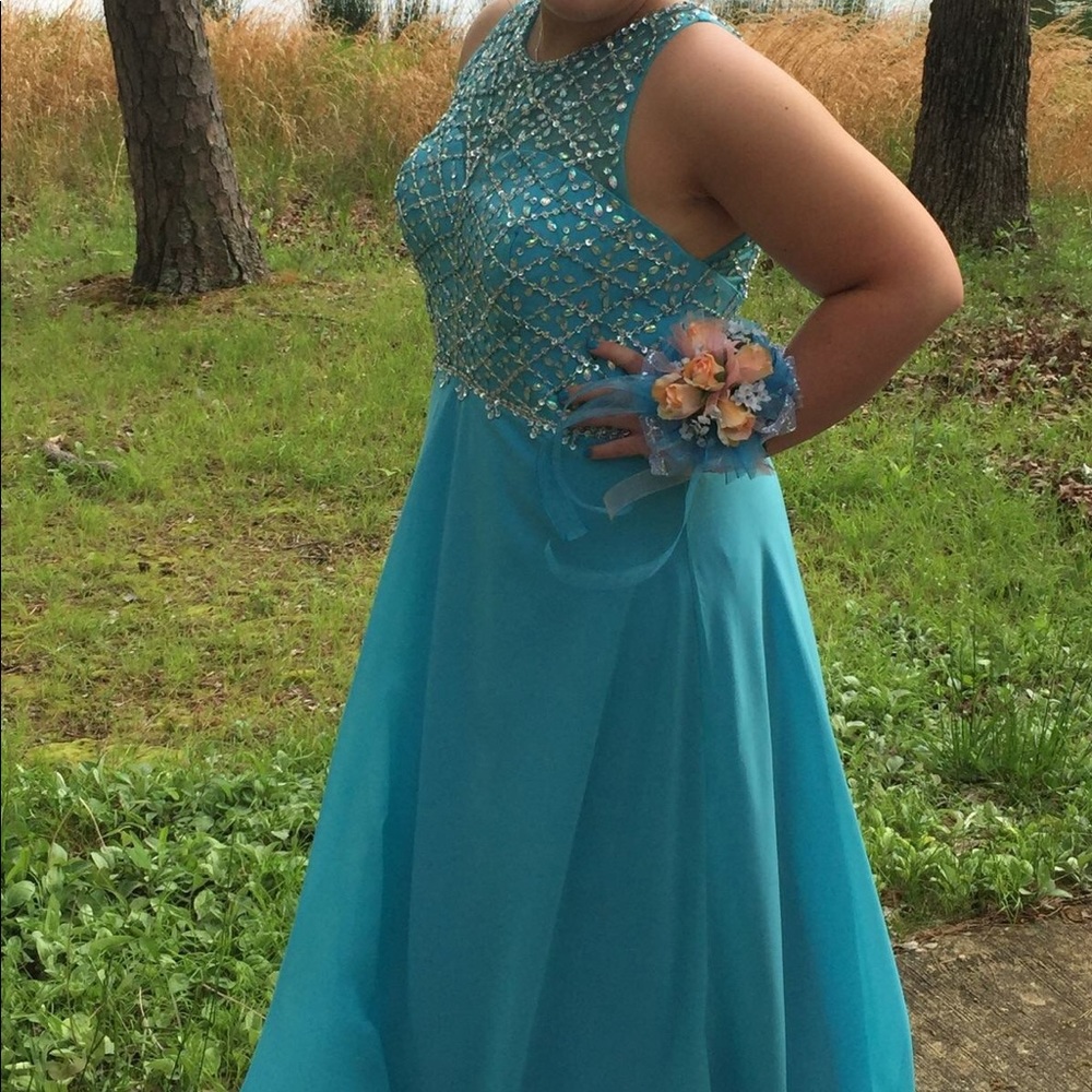 Blue Prom dress
