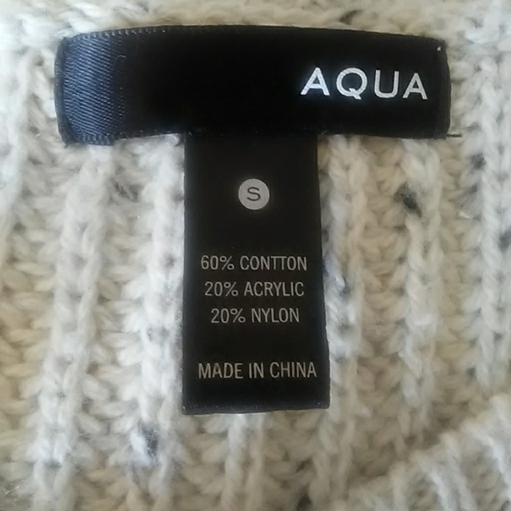 AQUA cut out sleeve sweater - Picture 5 of 6